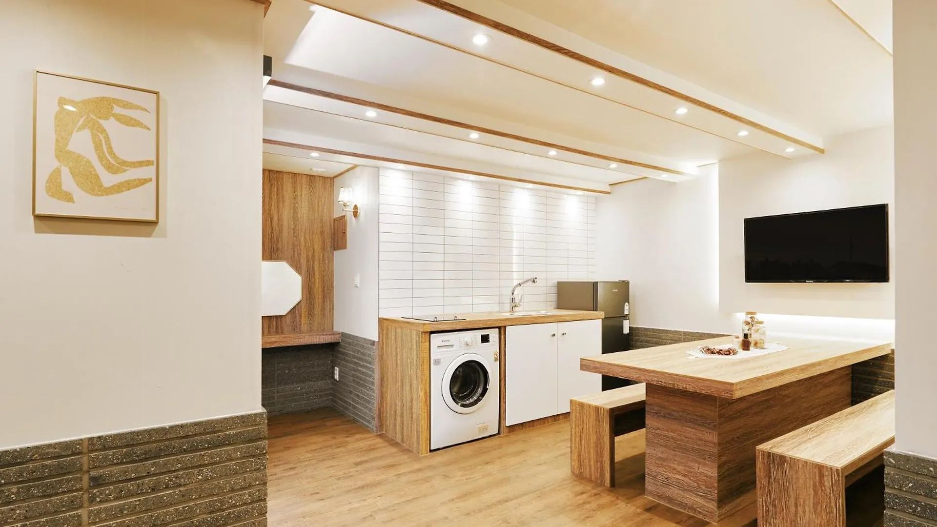 Hongdae 3Bedroom&2Baths Free Wifi&Free Parking Seoul Lägenhet